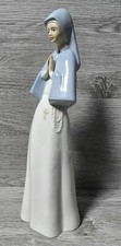 Vintage Valencia Spain MIQUEL REQUENA, Nun Tall Glossy Porcelain Figurine