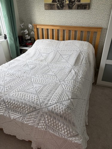 Huge vintage crochet - huge, bedspread