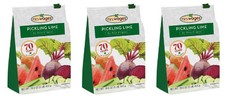 Mrs Wages Pickling Lime Mix Pack of 3 Food Grade 16 oz for Crisp Pickles
