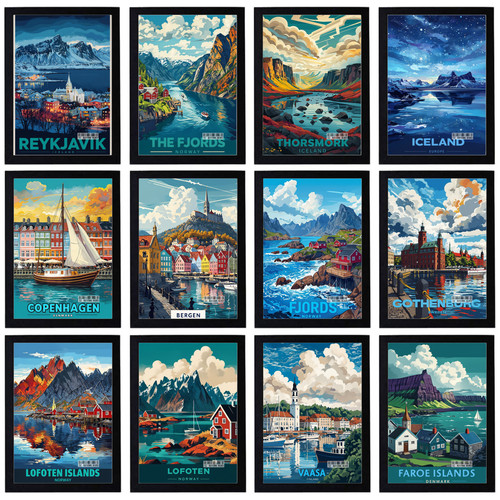 Vintage travel scandinavia - travel,