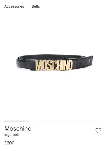 Moschino women leather belt - women's,