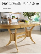Townhouse Extending Dining Table Natural Oak SolidHardwood by FURNITURE & CHOICE