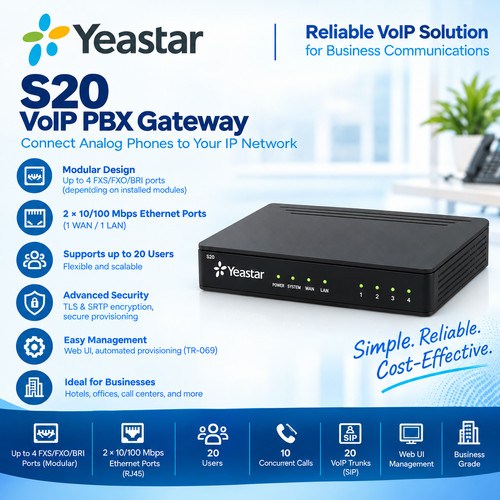 Yeastar s20 voip pbx - s20,