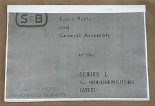 Smart & Brown Model 'L' Lathe Spare Parts List