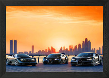 Bugatti Veyron Chiron Framed