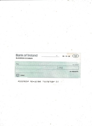 Bank ireland unused - ,