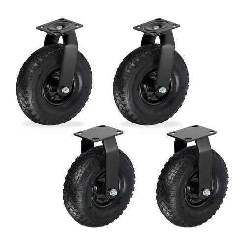 Fixed swivel castor set - fixed,,
