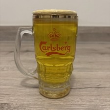 Vintage Carlsberg Lager Glass Beer Font Pump Top Pub Topper - 1970s Man Cave