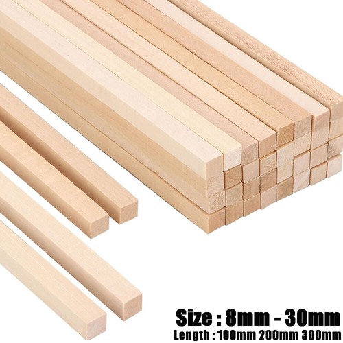 Square birch wooden dowels - square,
