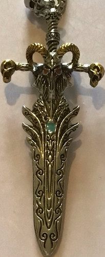 Gothic medieval sword necklace - medieval,