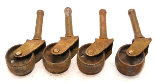 Four antique castors - , (ml875)