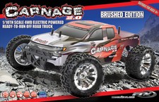 FTX 5537R CARNAGE 2.0 1/10 BRUSHED TRUCK 4WD RTR - RED