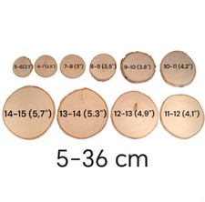 Wooden slices 36cm wood - -,