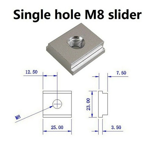 Track slot slider miter - slider,