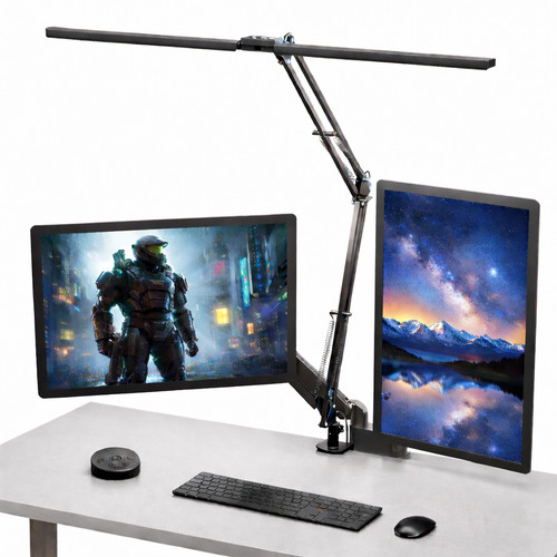 Led double head desk lamp - double, 24w