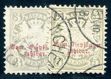 BAVARIA POSTAGE 1876 4-5
