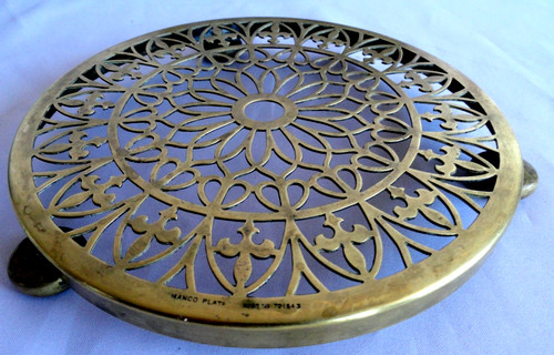 Vintage malco plate brass - plate,