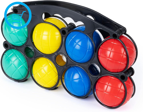 Colourful boules set - set, with