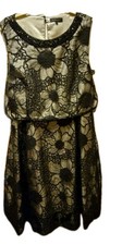 Debanhams Black Floral Dress Size 14
