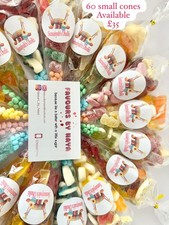 *SALE*L@@K* 35 X HALAL PRE FILLED SMALL SWEET CONES, MIXED COLOURED £24