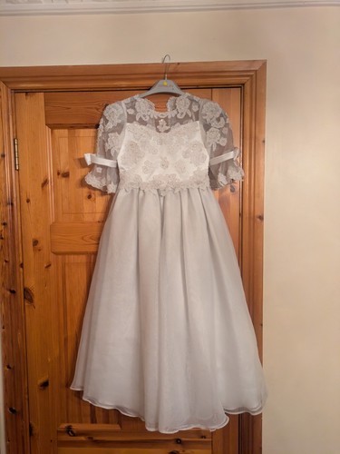Girl communion dress - communion, flower
