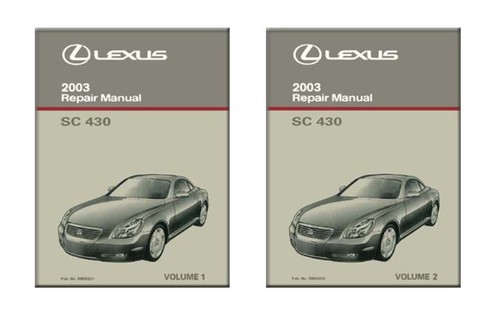 2003 lexus 430 factory shop - sc,
