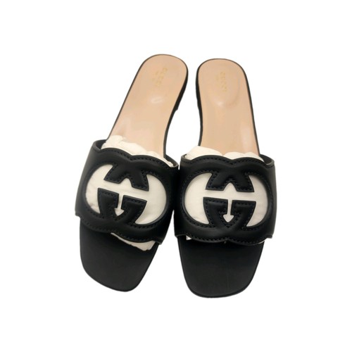 Gucci black leather