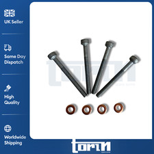 4X FOR MERCEDES A-B-C CLASS DIESEL INJECTION HOLDER BOLTS WITH COPPER WASHERS