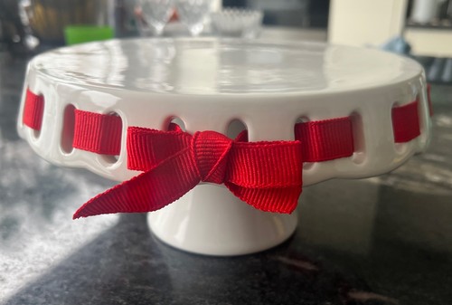 New white cake stand - cake,