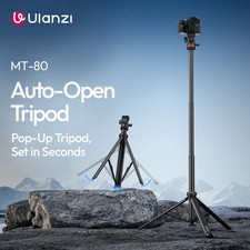 Ulanzi MT-80 Auto-Open Tripod Travel Cameras Video Light Photography Light Stand