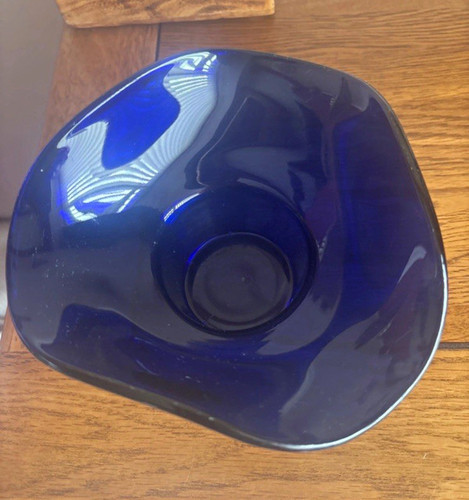 Vintage cobalt blue glass - cobalt,