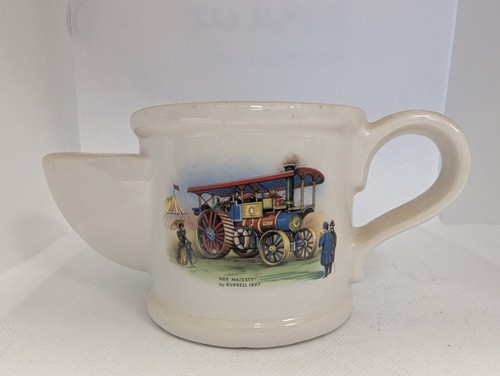 Vintage ceramic shaving mug - shaving,