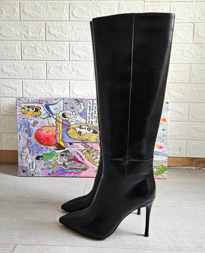 Black knee high boots size - high,