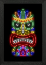 Tiki Mask 13 Framed Wall Art