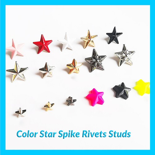 Metal star studs rivet - star, spike