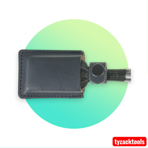 Leather chisel protective cap - leather,
