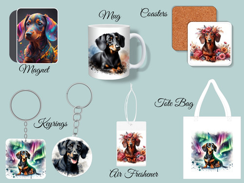 Dachshund gifts keyrings - gifts,,