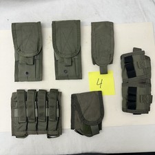 Pre MSA Paraclete Rifle Pistol Flashbang Grenade Pouch Lot Smoke Green #4