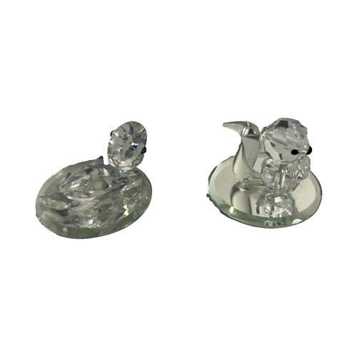 Clear crystal seal figurine - crystal,