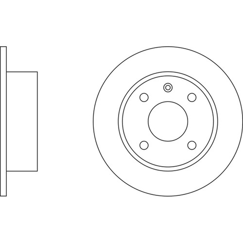Brake discs solid - 2x, ford