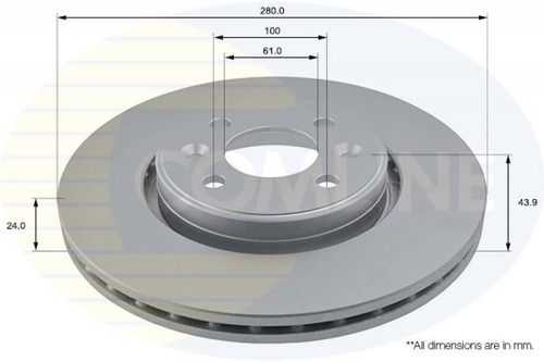 Brake discs pair front comline - discs,