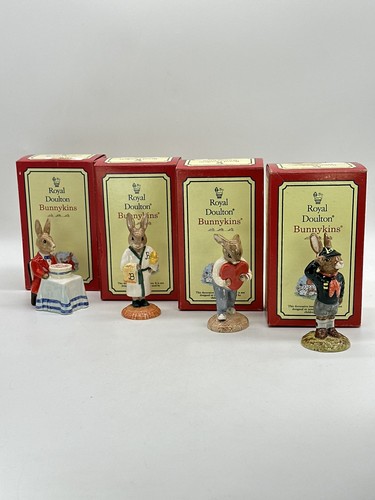 Royal doulton bunnykins x 4 - -,