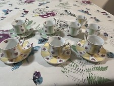 2XL 8-Piece Porcelain Espresso Turkish Coffee Cup Set used