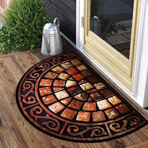 Outdoor door mat slate effect - door,