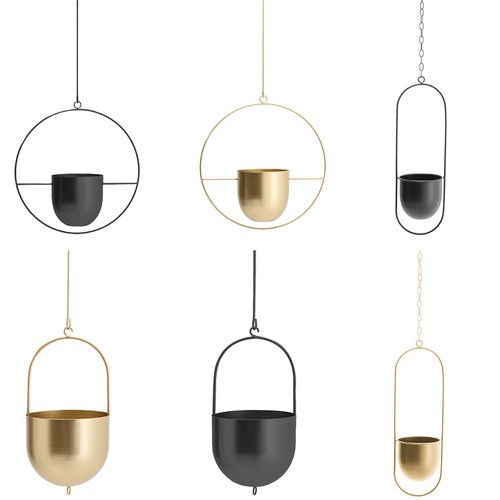 Metal plant hanger basket wall - hanger,