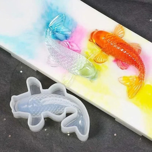 Koi fish mold - silicone, jewelry