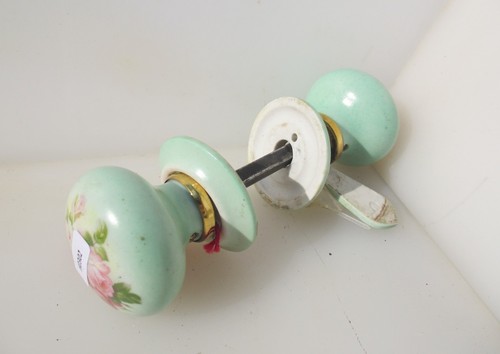 Vintage ceramic door handles - ceramic,