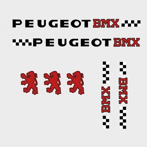 Peugeot bmx bicycle stickers - stickers,
