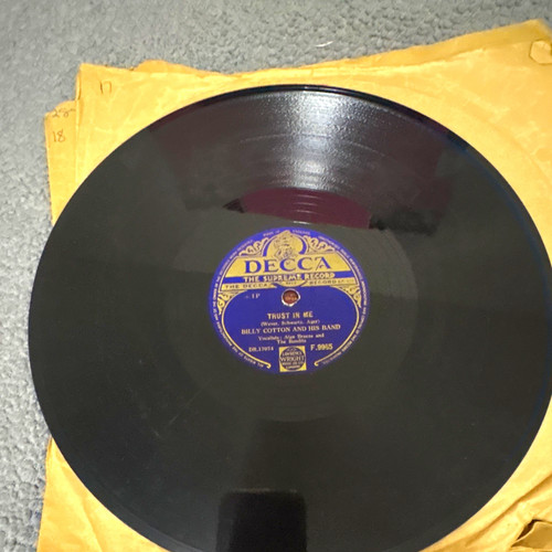Decca billy cotton his - cotton,