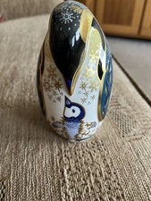Royal Crown Derby PENGUIN and CHICK Paperweight Mint Condition 